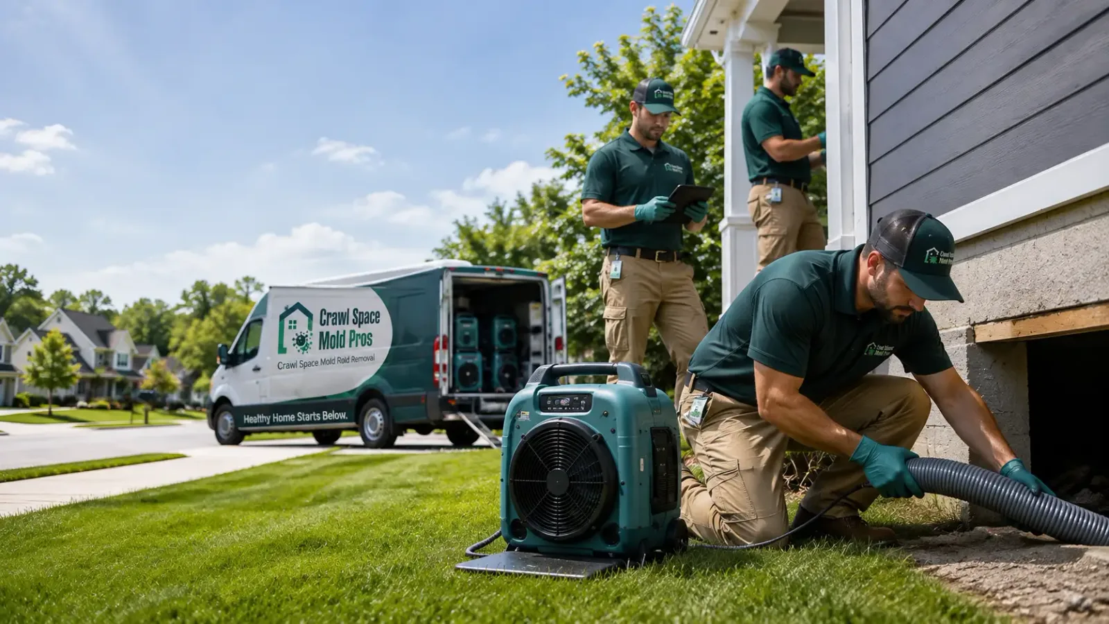 Crawl Space Mold Removal in Felton, DE